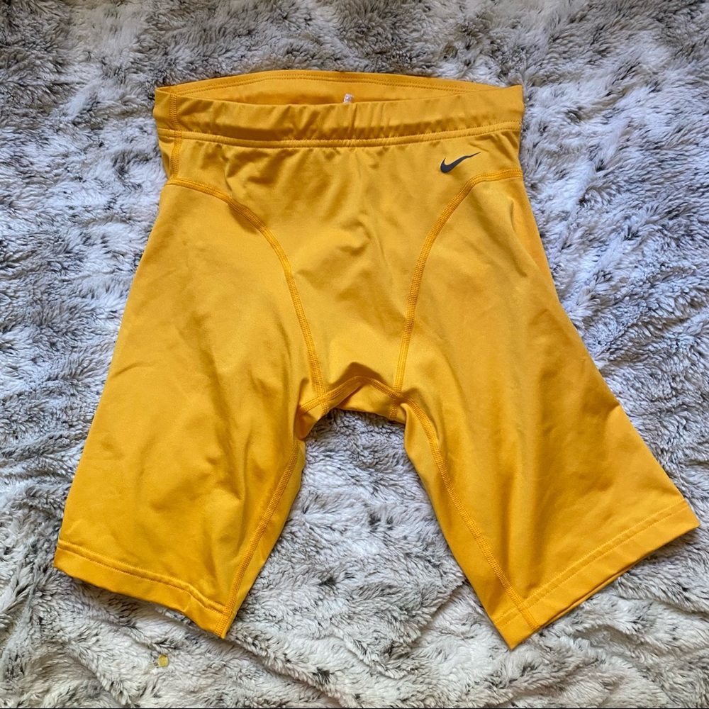 Nike Gold Biker Shorts